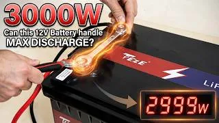 Miniature : 12v inverter 3kw test with maximum discharging current 300Ah battery - SAVE Thousands