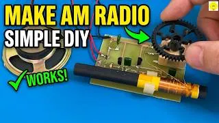 Miniature : make a simple AM radio!!! Anyone with an Electronics Hobby Can Make radio, JLCPCB