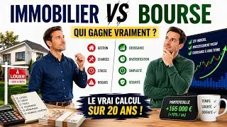 Miniature : Immobilier ou Bourse — Les vrais chiffres (Quel investissement vous rapportera le plus d'argent ?)