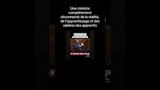 Miniature : Une ministre déconnecté de la réalité du salaire, des apprentis qui se fait rembarrer par un député