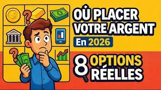 Miniature : Où INVESTIR ou ÉPARGNER votre argent en 2026 ? 💸 8 idées simples + AVANTAGES et RISQUES 📈