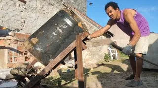 Miniature : Transformer un ballon d'eau chaude... en bétonnière