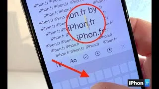 Miniature : Comment transformer le clavier iPhone en trackpad pour se deplacer/sélectionner du texte