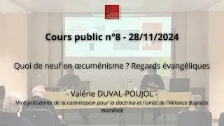 Miniature : Cours public n°8 - Valérie DUVAL-POUJOL