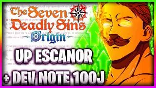 Miniature : ESCANOR BUFF EN 1.6 & DEV NOTE CÉLÉBRATION 100 JOURS ! - 7DS: Origin