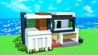 Miniature : TUTO GRANDE MAISON MODERNE FACILE À FAIRE | Minecraft