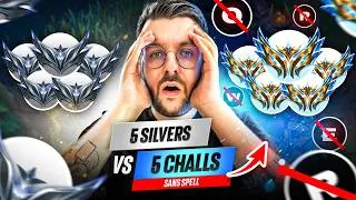 Miniature : 5 CHALLENGERS UNIQUEMENT A L'AUTO-ATTAQUE vs 5 SILVERS ! CA COMMENCE A ETRE TENDU !