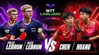 Miniature : Amazing 🔥‼️FELIX LEBRUN/ALEX LEBRUN VS CHEN/HUANG | WTT Ljubljana 2025