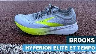 Miniature : Brooks Hyperion Elite et Tempo pour la route. Brooks Catamount pour le trail