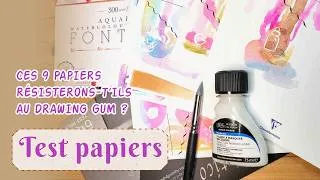 Miniature : Ces 9 papiers resisteront-ils au drawing gum ? Le Test !