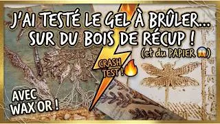 Miniature : CRACH TEST !!!  J'ai testé le GEL À BRÛLER sur du bois de récup (et du papier !) 🔥
