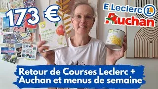 Miniature : Retour de Courses Leclerc 🛒 Auchan avec prix et menus de semaine