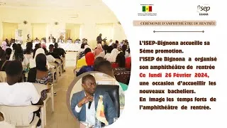 Miniature : l’ISEP de Bignona a organisé son amphithéâtre de rentrée Ce lundi 26 Février 2024 .