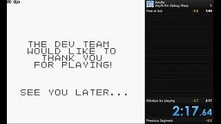 Miniature : [Former WR] Aevilia "Any% No Debug Warp" in 2:17.10 by ISSOtm