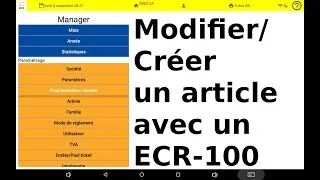 Miniature : Modifier ou créer un article avec une caisse tactile ECR 100