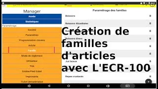 Miniature : Créer ou Supprimer une Famille avec la caisse tactile techfive ECR-100