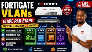 Miniature : 36 - Mise en place de VLANs sur FortiGate | Configuration complète de A à Z    | Guide Complet 2026