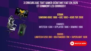 Miniature : 3 Erreurs que TOUT Gamer Débutant Fait en 2026 — Et Comment les Corriger !