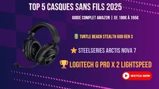 Miniature : Top 3 Meilleurs Casques Gaming Sans Fil 2025 — Guide Complet Amazon | De 100€ à 165€