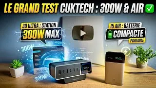 Miniature : JE TESTE LA CUKTECH 30 ULTRA, UNE STATION DE CHARGE 300W & LA CUKTECH 15 AIR UNE BATTERIE PORTABLE✔️