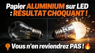 Miniature : 🚀 Le FUTUR est DÉJÀ LÀ ! 🔥 Papier Aluminium sur Ampoule LED  Résultat CHOquant ! 😱