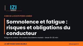Miniature : Somnolence et fatigue : risques et obligations du conducteur