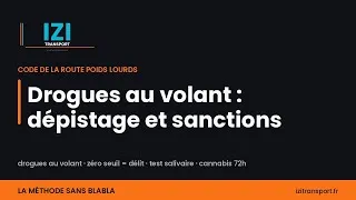 Miniature : Drogues au volant : dépistage et sanctions