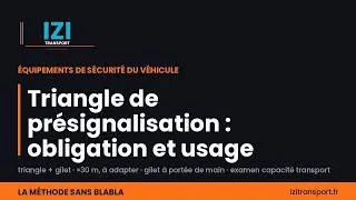 Miniature : Triangle de présignalisation : à 30 m, jamais 100 — et pas sur autoroute