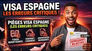Miniature : Les 5 erreurs qui vont faire refuser ton visa pour l'Espagne en 2026