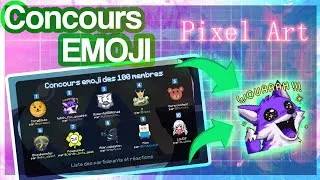 Miniature : LE CONCOURS D'EMOJIS M'A SURPRIS ⚡ PixelArt ⚡