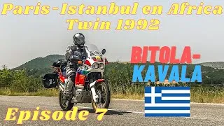 Miniature : Paris-Istanbul en Africa Twin de 1992 : Bitola- Kavala