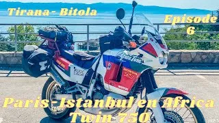 Miniature : Paris-Istanbul en Africa Twin de 1992, épisode 6 : Tirana- Bitola