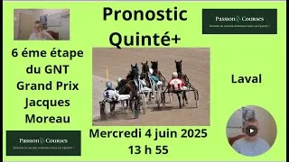 Miniature : Pronostic Quinté+ 6 éme étape d GNT Grand Prix Jacques Moreau à Laval Mercredi 4 juin 2025