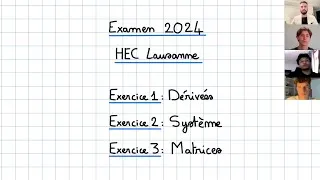 Miniature : Examen 2024 Maths 2 HEC Lausanne : Correction Détaillée des Exercices Clés pour Réussir !