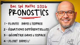 Miniature : Mes PRONOSTICS BAC 2026 en SPÉ MATHS (à connaitre)