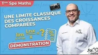 Miniature : On démontre cette croissance comparée. Limite de ln(x)/x quand X tend vers +♾️?Terminale spé maths. 