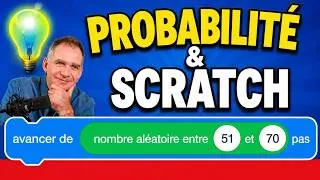 Miniature : Probabilités 🚀 Comprendre l'instruction Scratch « Nombre aléatoire entre ... » 💪(EXERCICE 16 p244) ♕
