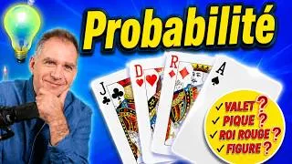 Miniature : Probabilités avec des cartes 🚀 Tirer un Valet, un Pique, une Figure 💪  (EXERCICE 23 p245) ♕