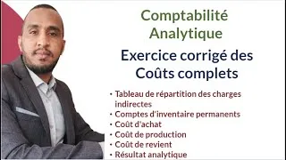 Miniature : Exercice corrigé- Coûts complets- Comptabilité analytique