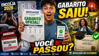 Miniature : GABARITO DO ENCCEJA 2026 SAIU! VEJA COMO CONSULTAR E ENTENDA A CERTIFICAÇÃO