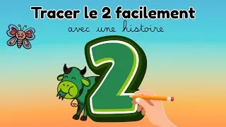 Miniature : Apprends à écrire le 2 avec une histoire amusante !