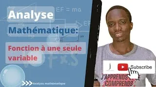 Miniature : j'apprends et je comprends| Analyse mathématique: Fonction à une seule variable.