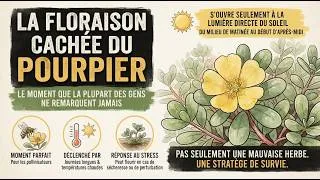 Miniature : le mystère de la floraison du pourpier