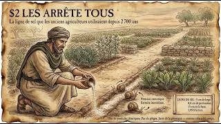 Miniature : L’astuce biblique à 2 $ avec une ligne de sel stoppe les escargots — cachée dans les anciens jardins