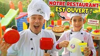Miniature : Jason et Alex ouvrent leur propre Restaurant ! | Jeux de rôle pour enfants !