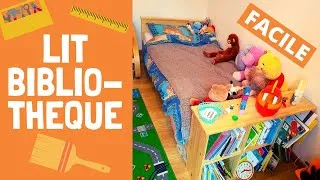 Miniature : Je FABRIQUE un lit-bibliothèque FACILEMENT 🔨
