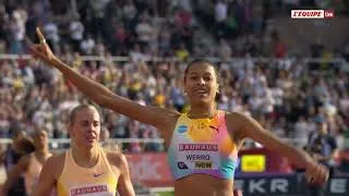Miniature : 800m Women  Audrey Werro 3e MPM 1'53"98 Hodgkinson et Anais Bourgoin. Diamond League  Stockholm 2026