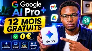Miniature : Comment Avoir Google Gemini AI Plus GRATUITEMENT pendant 12 Mois 🔥  Méthode Complète 2026