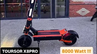 Miniature : PRÉSENTATION DE MA NOUVELLE TROTTINETTE TOURSOR X8PRO ! 8000 WATT !!! 