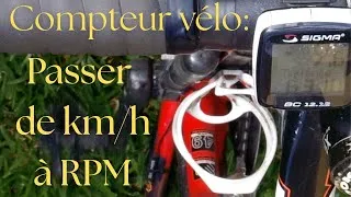 Miniature : Transformer un compteur de vitesse de vélo en capteur de cadence
